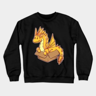 Golden Dragon In A Box Crewneck Sweatshirt